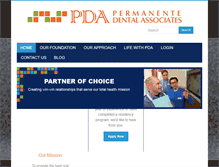 Tablet Screenshot of pda-dental.com
